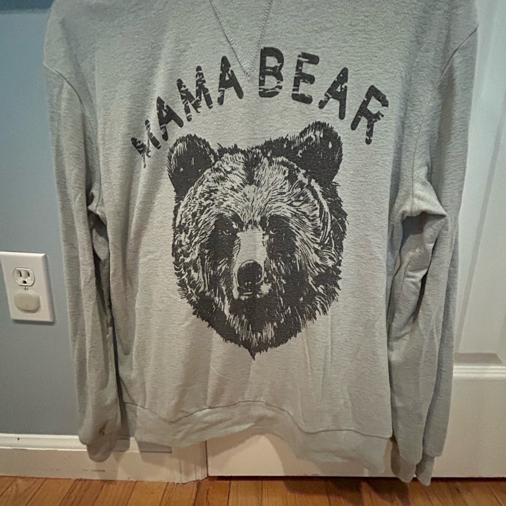 Gray Mama Bear Sweatshirt